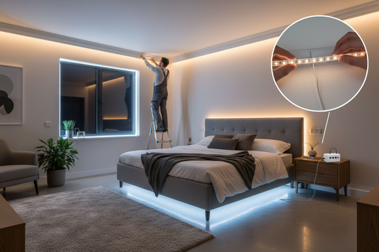 Cómo instalar tiras LED en una habitación