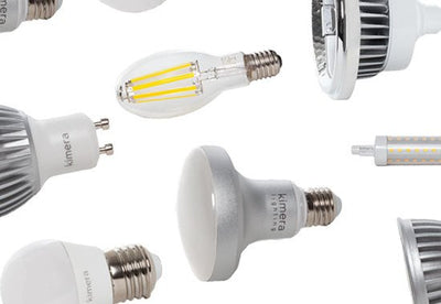 Tipos de casquillos de Bombillas LED