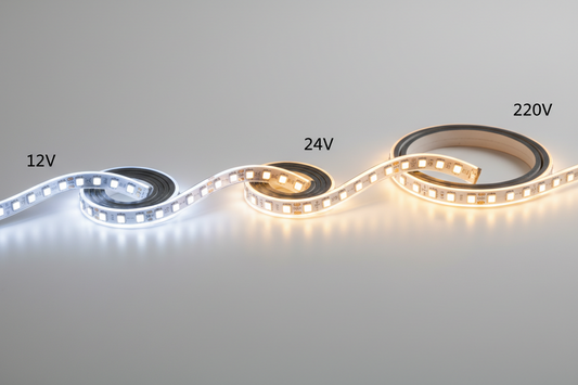 Tiras LED 12V, 24V y 220V: diferencias reales y cuál elegir según tu proyecto